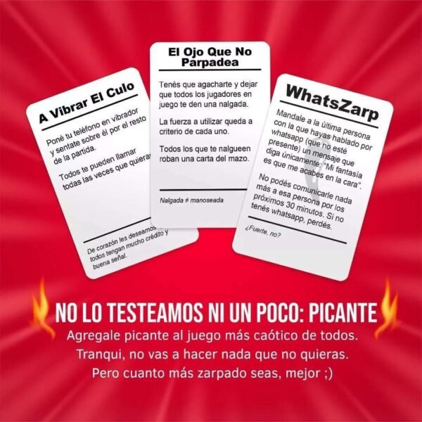 No Lo Testeamos Ni Un Poco Picante Juego De Cartas Previa