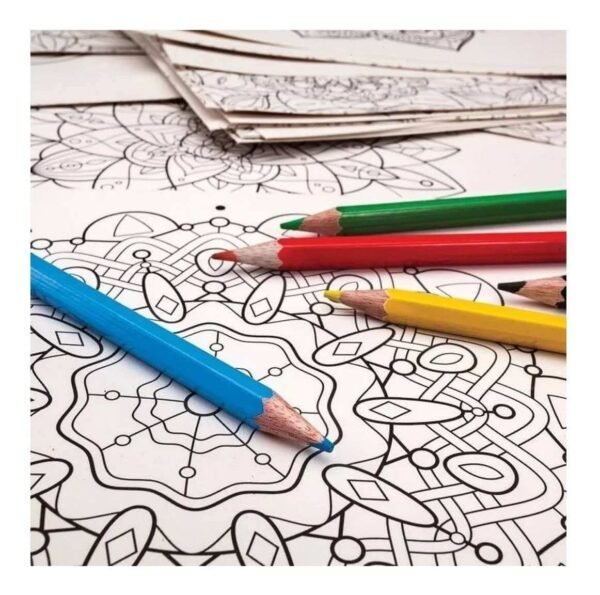 Juego Mandalas Antiestres Arte Laminas  Para Colorear Local