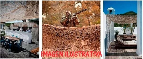 Red Camuflada 4x1,5 Mts  Caza Militar Apostadero Waterdog