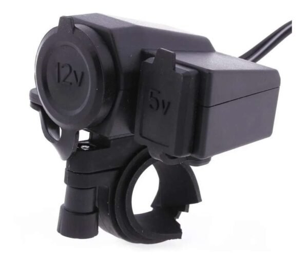 Adaptador Para Moto Toma 12v + Usb 5v Ideal Gps Celular