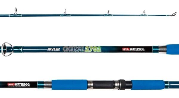 Caña De Pescar 2 Tramos Waterdog Coral 2.40m Variada Pesada