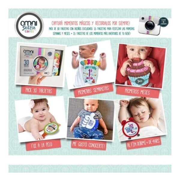 Selfie Cards Bebes 30 Tarjetas Capturar Momentos Importantes