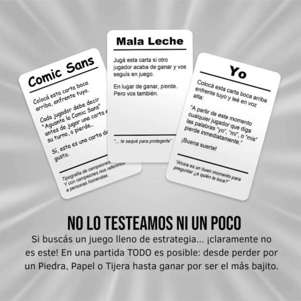 No Lo Testeamos Ni Un Poco Juego De Mesa Cartas Bureau Local