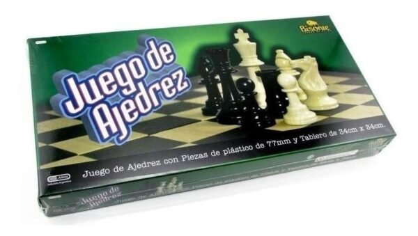 Juego Ajedrez 34 X 34 Con Piezas De Plastico 77 Mm Local