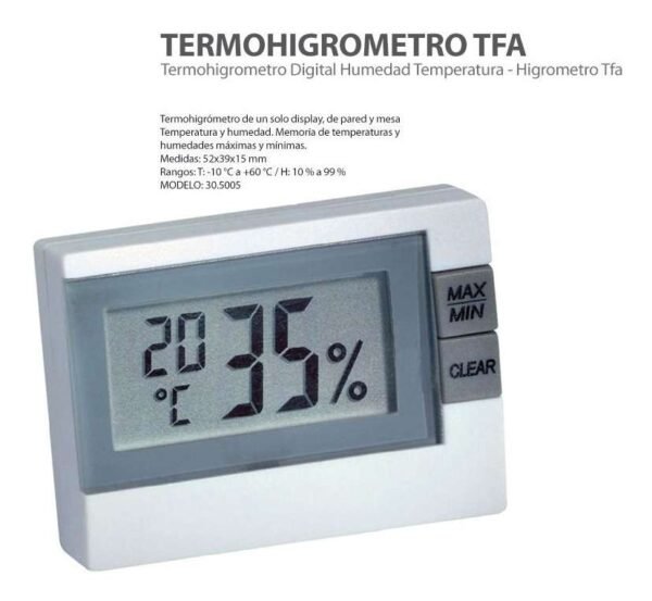 D_767441-MLA31095548664_062019-F.jpg Termohigrometro Digital Humedad Temperatura - Higrometro Tfa