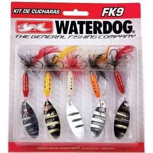 Kit Fk9 X 5 Cucharas C/ Mosca Varios Colores Waterdog