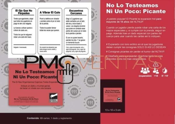 No Lo Testeamos Ni Un Poco Picante Juego De Cartas Previa