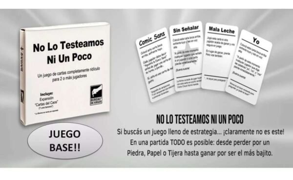 No Lo Testeamos Ni Un Poco Juego De Mesa Cartas Bureau Local