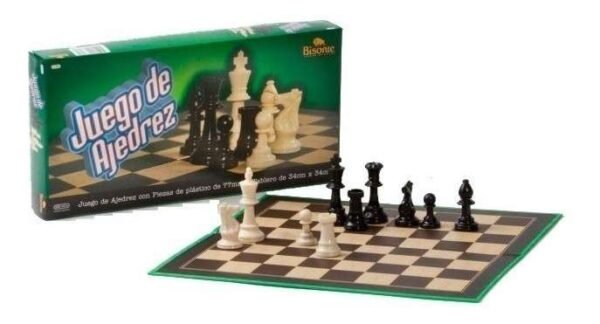 Juego Ajedrez 34 X 34 Con Piezas De Plastico 77 Mm Local