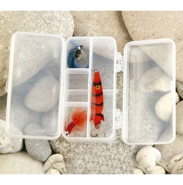 D_801147-MLA41530609558_042020-F.jpg Caja Plastica Doble 7 Divisiones Pesca Ideal Señuelos Mosca