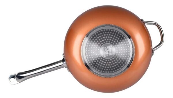 Wok Antiadherente Eternity Copper Canasta Freidora Tv