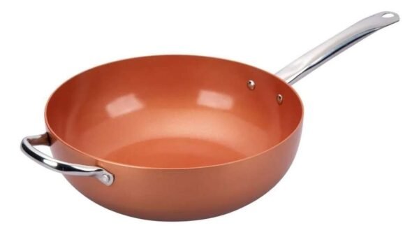 Wok Antiadherente Eternity Copper Canasta Freidora Tv