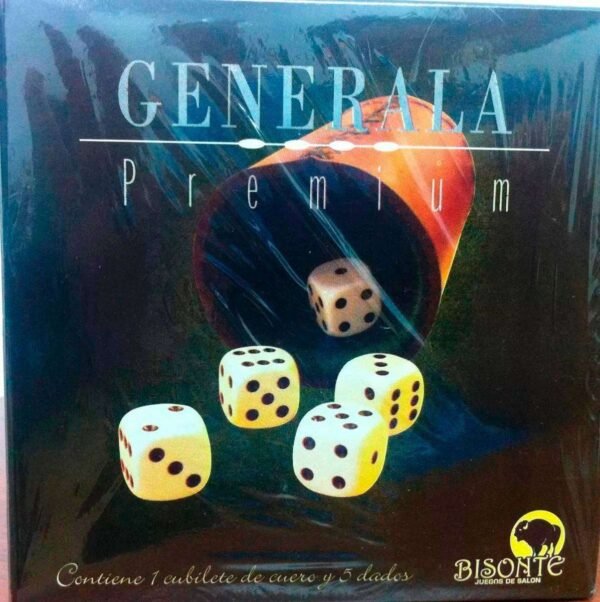 Generala Con Cubilete Cuero Y Dados Premium Bisonte