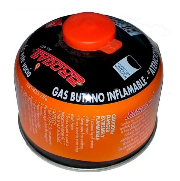 Cartucho Gas Butano A Rosca Brogas 227gr  Calentador Camping