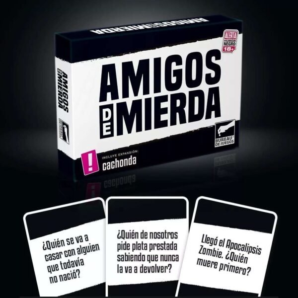 Combo Juego Amigos De Mierda  1 Y 2 Cartas Previas Local