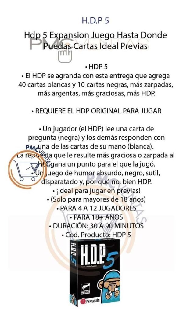 D_926052-MLA40161937746_122019-F.jpg Hdp 5 Expansion Juego Hasta Donde Puedas Cartas Ideal Previa