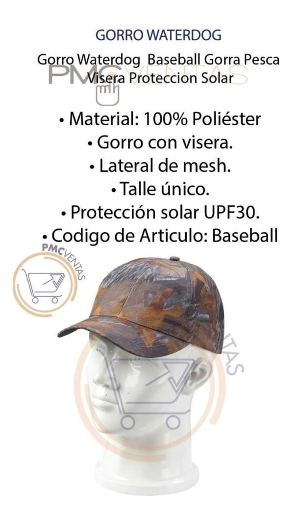 D_933601-MLA40532423908_012020-F.jpg Gorro Waterdog Baseball Gorra Pesca Visera Proteccion Solar