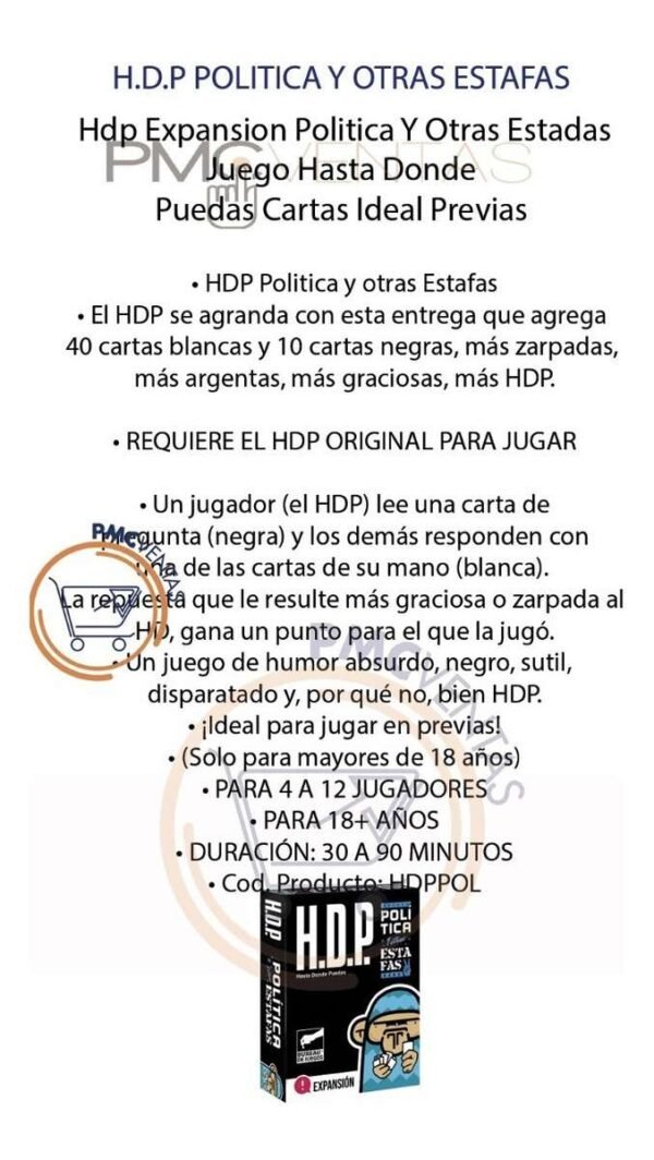 Hdp Expansion Politica Y Otras Estafas Juego Previa Cartas
