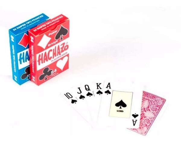 D_980419-MLA31115833025_062019-F.jpg Naipes Cartas Poker Hachazo X 54 Plastificados