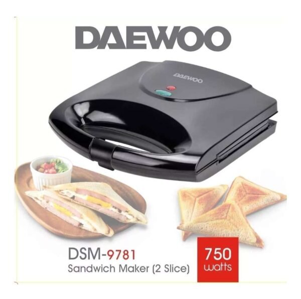 Sandwichera Tostadora Electrica Daewoo Antiadherente