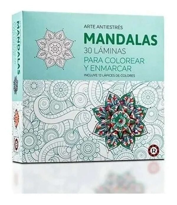 Juego Mandalas Antiestres Arte Laminas  Para Colorear Local