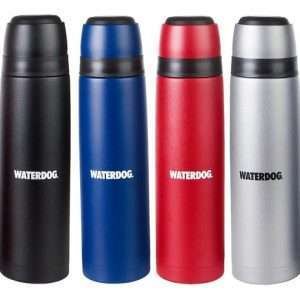 Termo Waterdog 1 Litro Acero Inoxidable Tipo Bala Colores