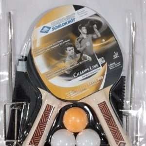 Set De 2 Paletas Ping Pong Donic 300  Con 3 Pelotitas Y Red