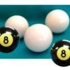 Bola De Pool Blanca O Negra Caja 16 Unidades Profesionales