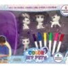 Set Con 4 Mascotas Para Pintar Y Lavar Color My Pets Ditoys