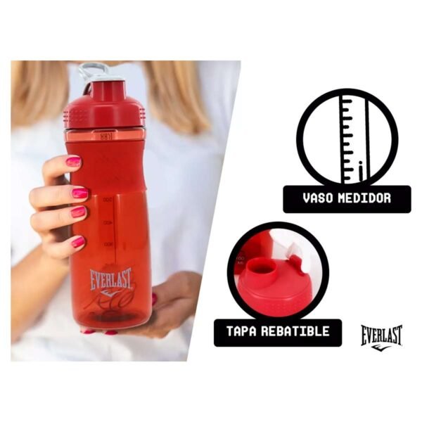 botella everlast 11431 6 Vaso Shaker Everlast Mezclador Botella Deportiva 760ml