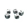 Dados Blancos 19 Mm Urea Con Punto Bajorrelieve 100 Unidades