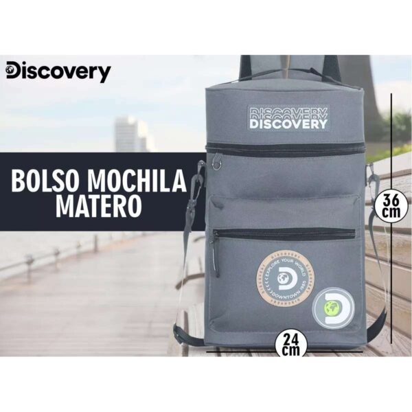 Bolso Matera Tipo Mochila Bolsillo Frontal Discovery