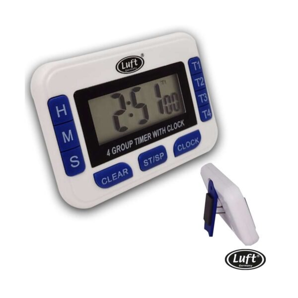 Timer Digital Cuadruple 4 Temporizadores Luft Reloj Alarma