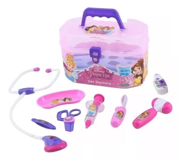 Set Doctora Princesas Juguete Con Luz Y Sonido Ditoys Valija