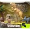 Set Dinosaurios Juguete Con Luz Y Sonido Poppi Dino T-rex - Imagen 2