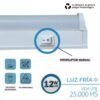 Liston Led 12w Alacena Mesada 90 Cm Interconectable Luz Fria - Imagen 4