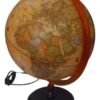 Globo Terraqueo Sepia Politico Velador Luz 30 Cm Base Madera - Imagen 3