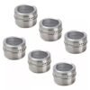 Set X 6 Especieros Visor Imantados Con Base Triangular Metal - Imagen 3