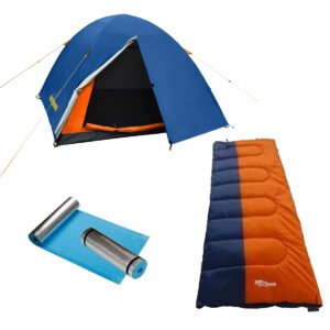 Combo Carpa Waterdog + 2 Bolsas Dormir + 2 Aislante Aluminiz