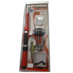 Combo Set Pesca 2.10m Waterdog Caña Telecopica  + Reel Niños