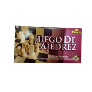 Ajedrez Piezas De Madera Tablero 34 Cm Juego De Mesa Local