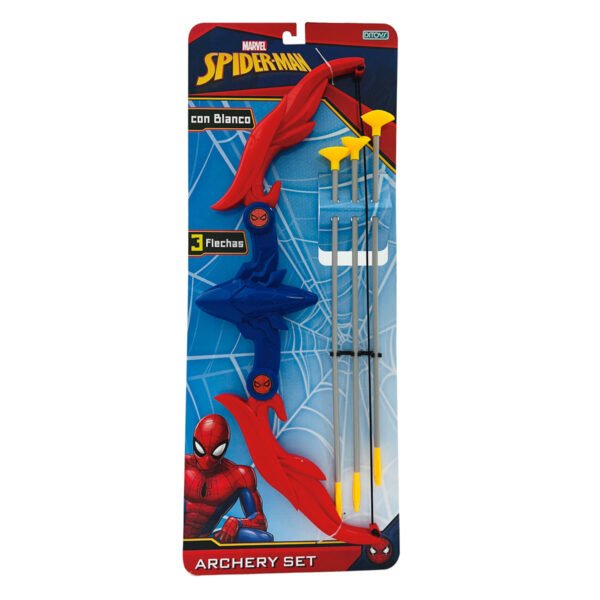 archery set spiderman 2 Set Arco Y 3 Flechas Ventosa Spiderman Tiro Al Blanco Juguet