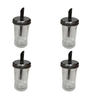 Azucarera Vidrio Pico Vertedor Bar Gastronomico Set X 4