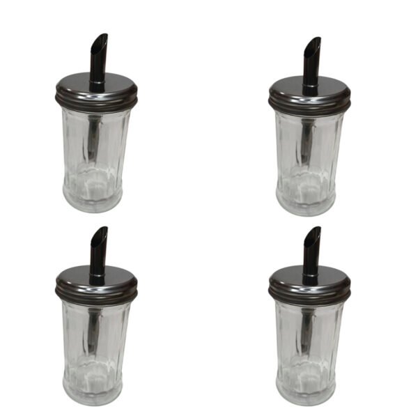 Azucarera Vidrio Pico Vertedor Bar Gastronomico Set X 4