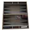 backgammon BI1204 1 Backgammon Y Damas Valija Madera Plegable Juego Mesa 2 En 1