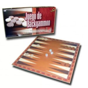 Juego De Mesa Backgammon Piezas De Madera Y Tablero Plegado
