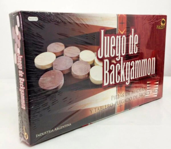 backgammon bisonte 8743 4 Juego De Mesa Backgammon Piezas De Madera Y Tablero Plegado