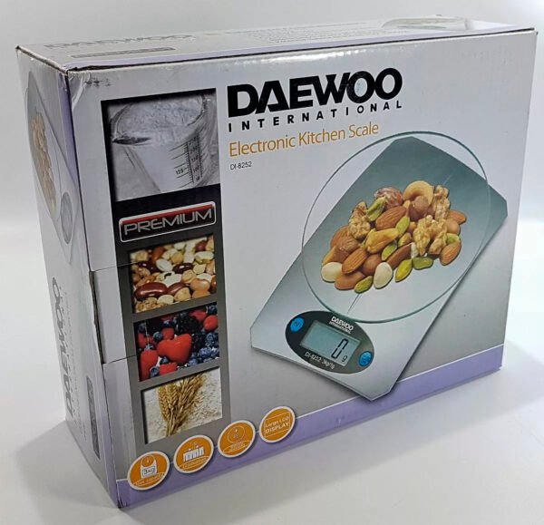 Balanza Digital Cocina Electronica 1gr A 3kg Lcd Daewoo Funcio Tara