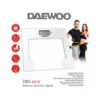 Balanza Personal Digital Hasta 180kg Daewoo Base Vidrio - Imagen 2