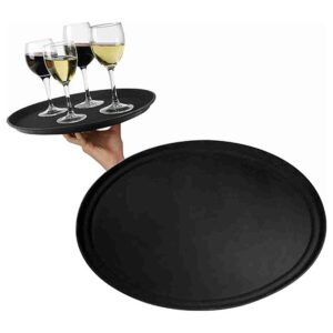 Bandeja De Mozo Antideslizante Reforzado  Negro 45 Cm X1 Uni